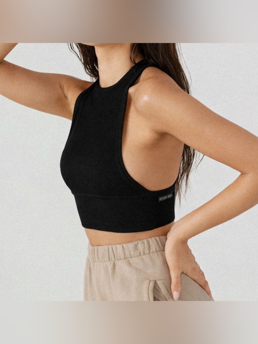 Joah Brown Longline Tank Black M/L